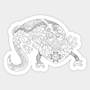 vector axolotl ecopop Sticker